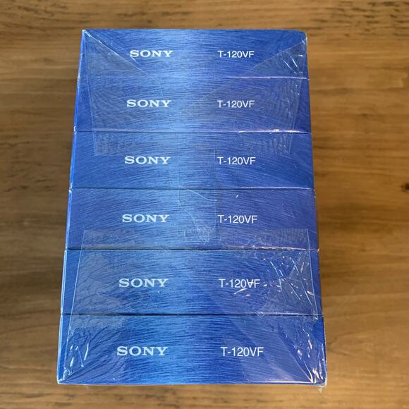 Sony T-120VF 246m VHS 6 Hour Premium Grade NOS Pack of 6 - Picture 5 of 6
